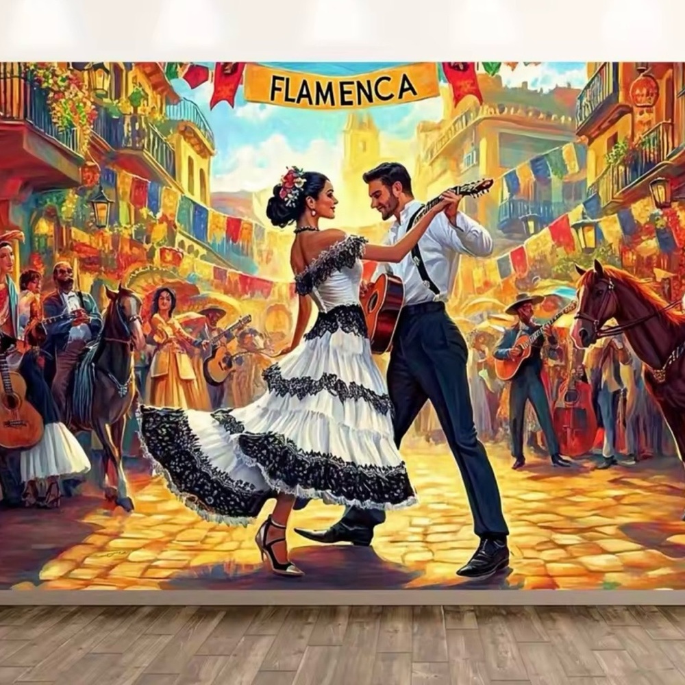 Flamenco Dance tapestry size 7x5 ft